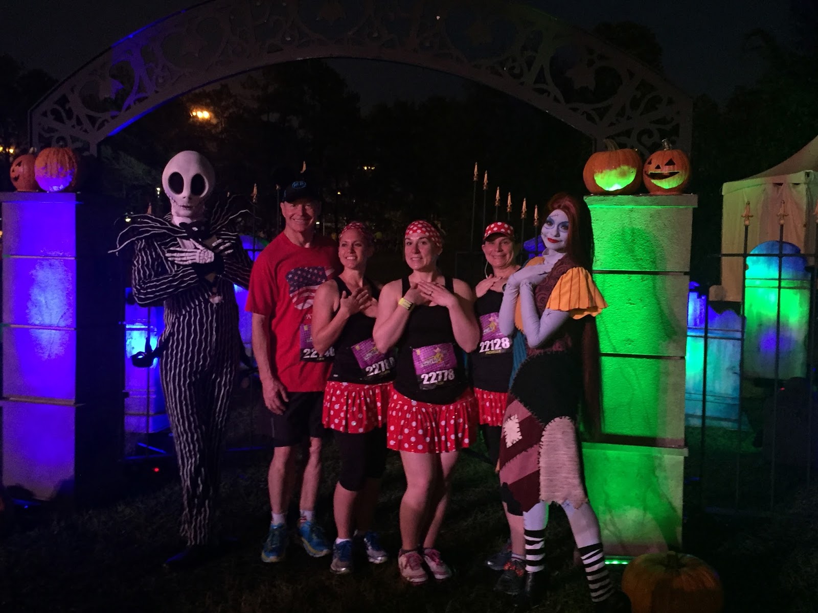 Dopey Challenge Mickey Marathon 2016 Jack Skellington and Sally