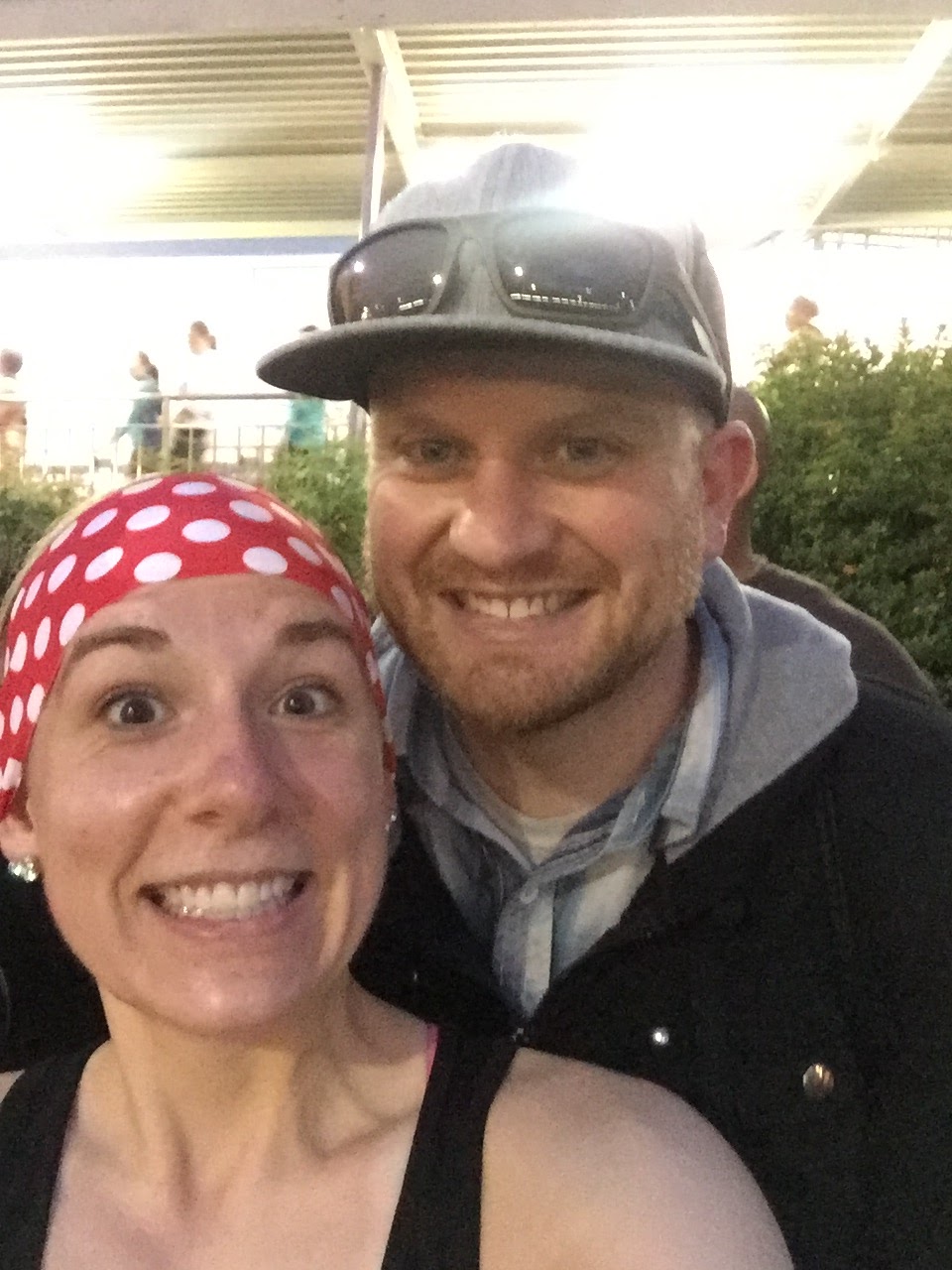 Dopey Challenge Mickey Marathon 2016 Chase and I at the TTC