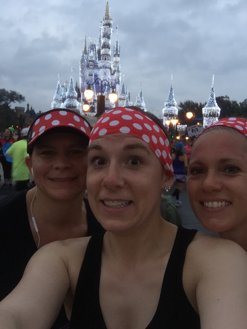 Dopey Challenge Mickey Marathon 2016 In front of Cinderella's castle