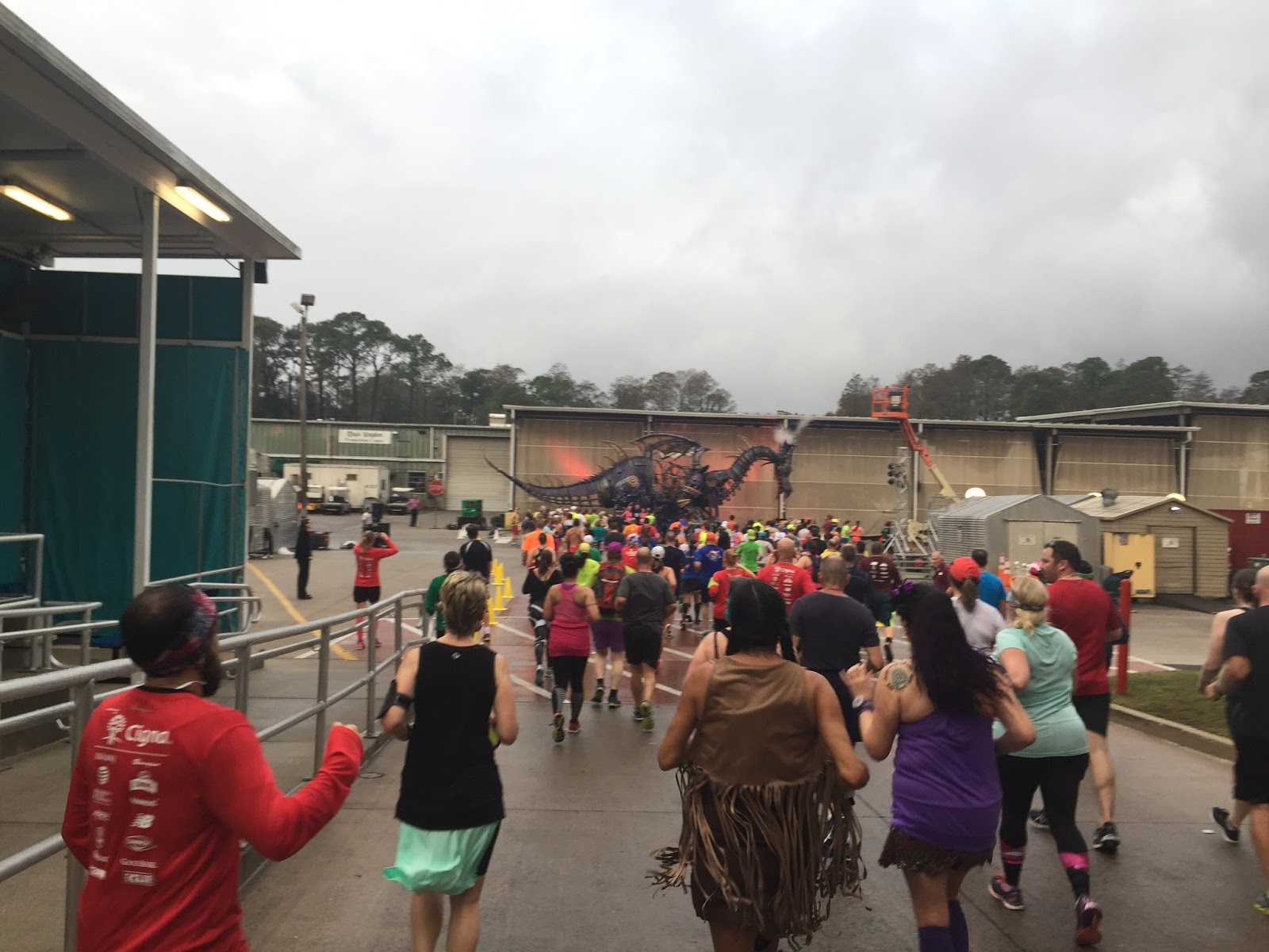 Dopey Challenge Mickey Marathon 2016 Running Maleficent as the dragon