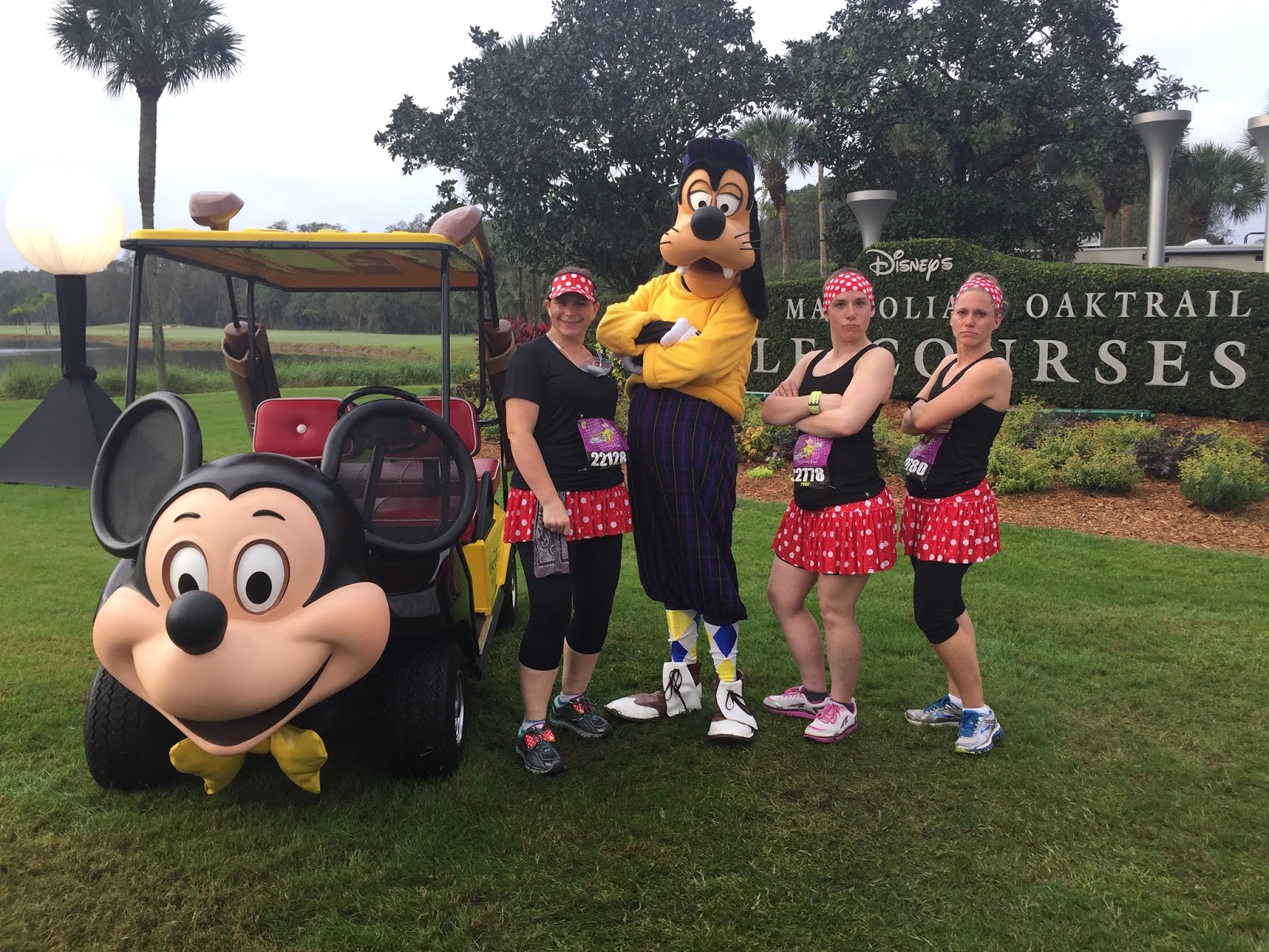 Dopey Challenge Mickey Marathon 2016 Us with Golf Goofy