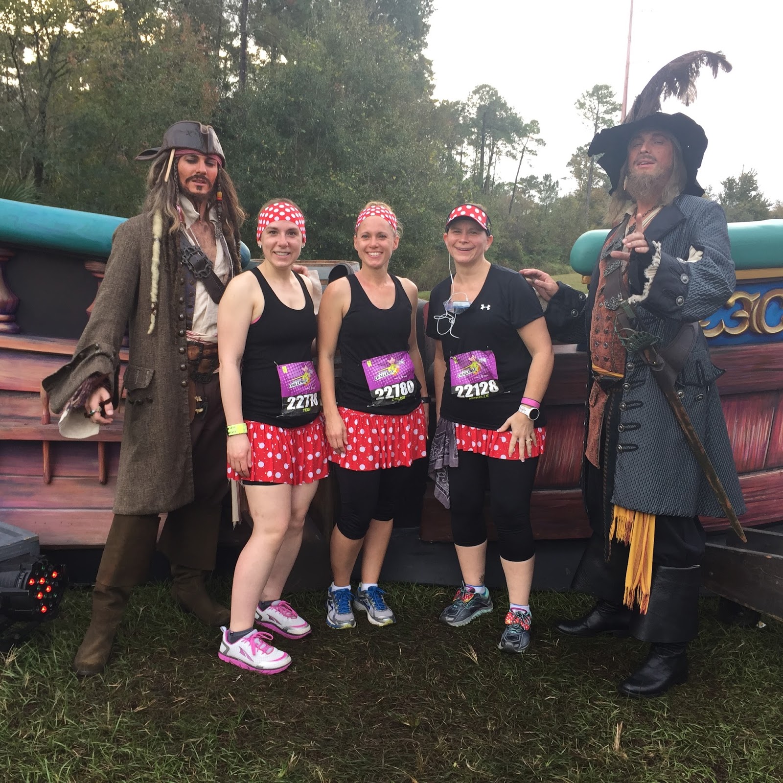 Dopey Challenge Mickey Marathon 2016 Jack Sparrow and Captain Barbosa