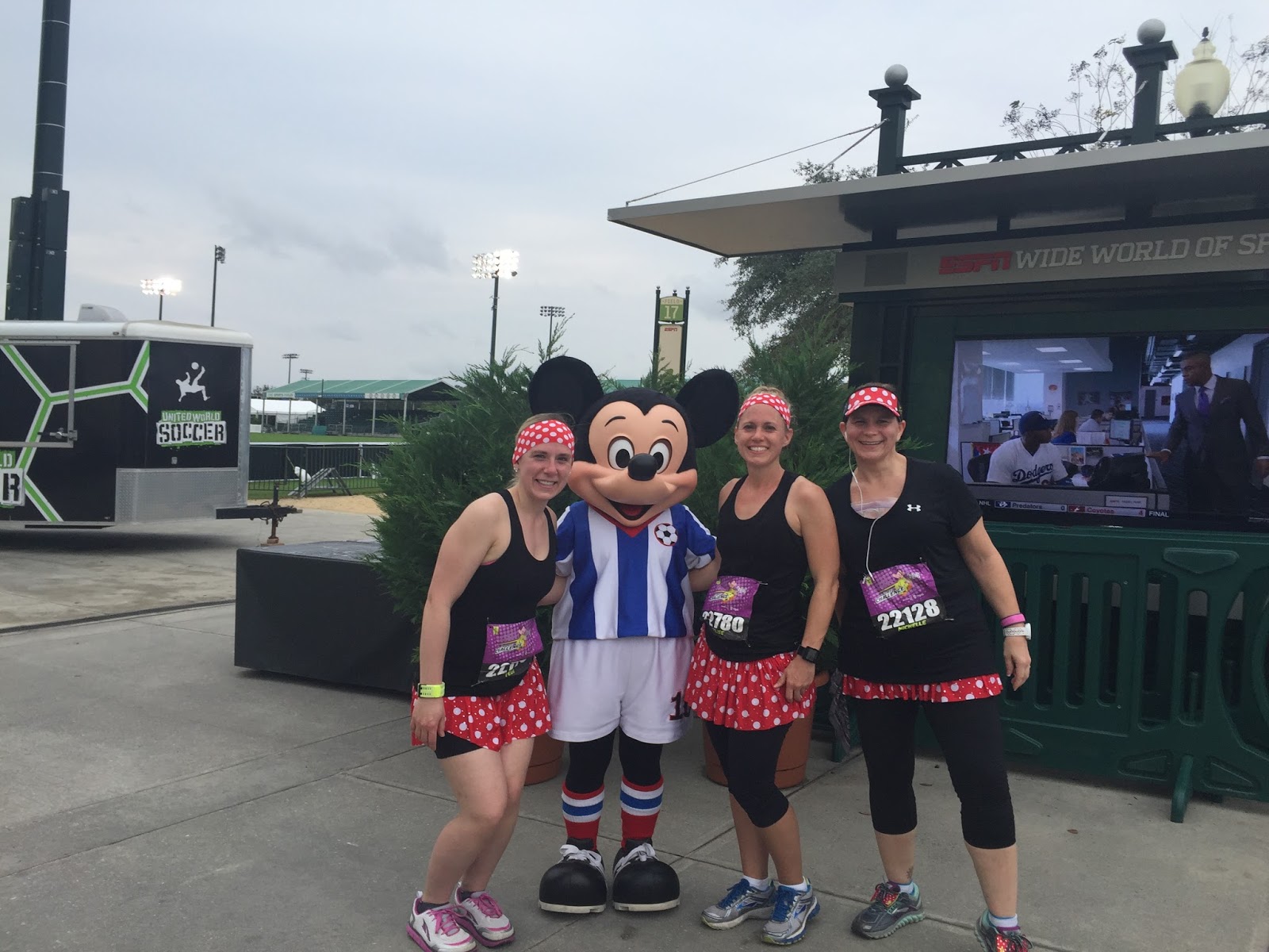 Dopey Challenge Mickey Marathon 2016 With Soccer Mickey at ESPN World