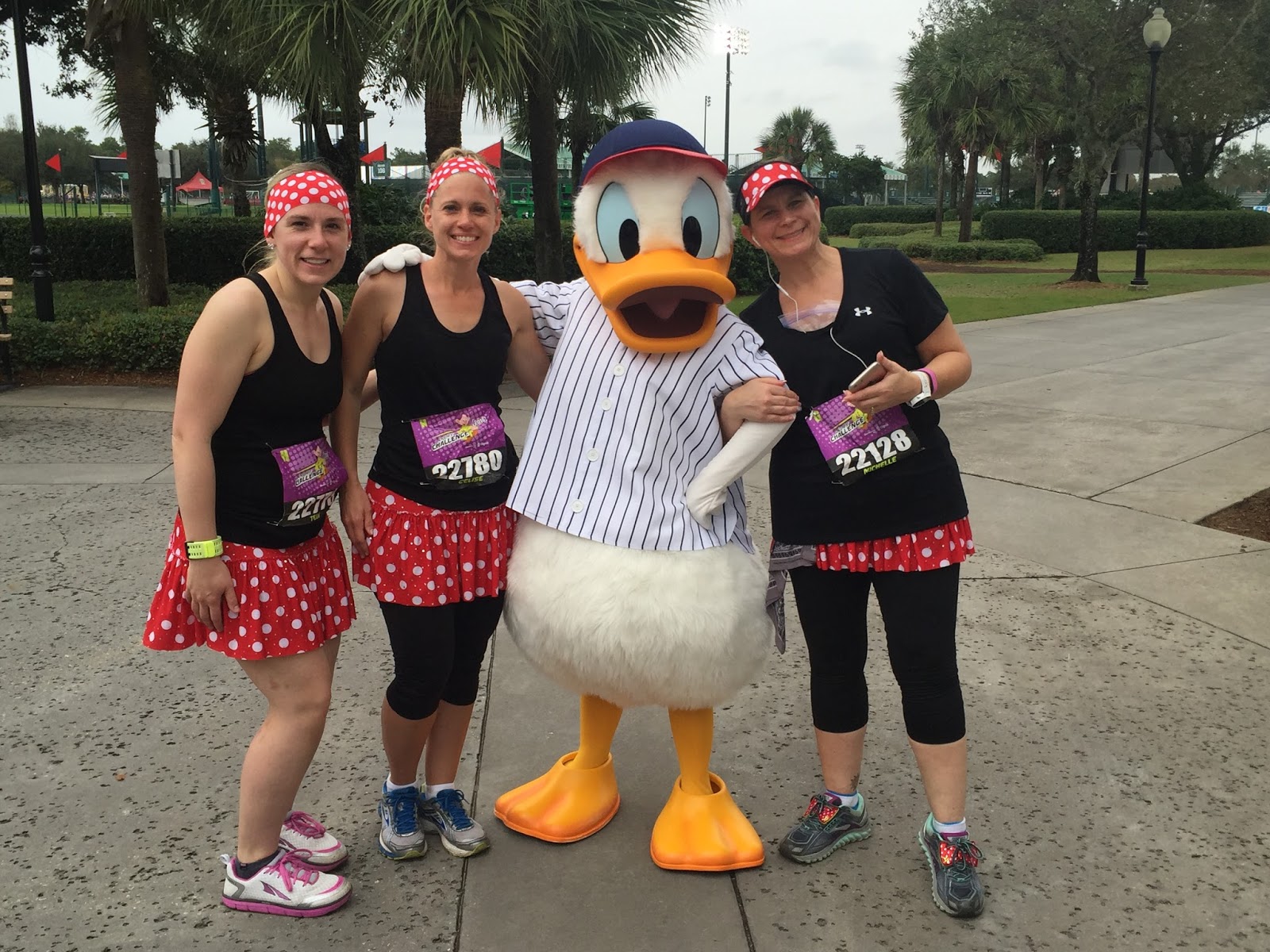 Dopey Challenge Mickey Marathon 2016 with Baseball Donald at ESPN World