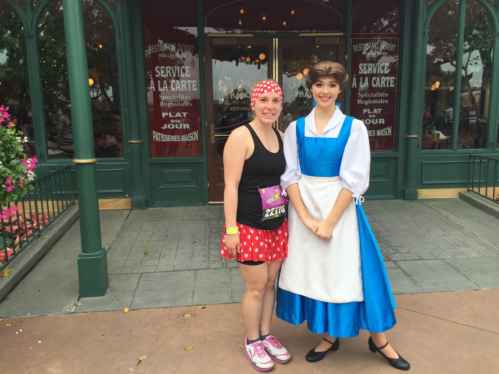 Dopey Challenge Mickey Marathon 2016 Belle from Beauty and the Beast Epcot