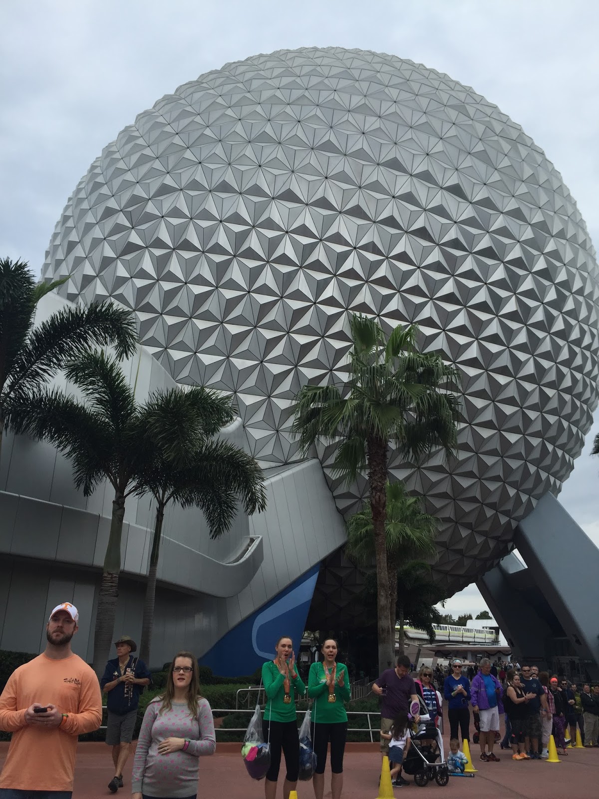Dopey Challenge Mickey Marathon 2016 spaceship earth in Epcot