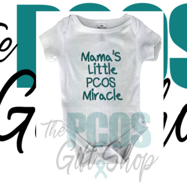 PCOS baby bodysuit on Etsy