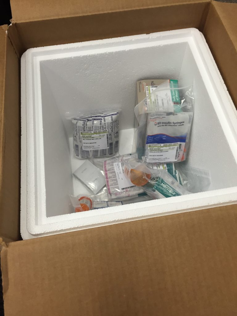 Big box of fertility meds second ivf cycle