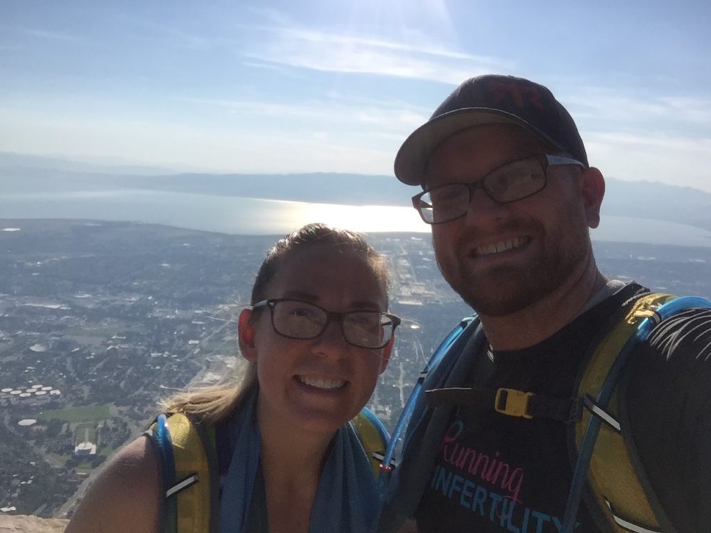 hiking squaw peak after our failed IVF cycle