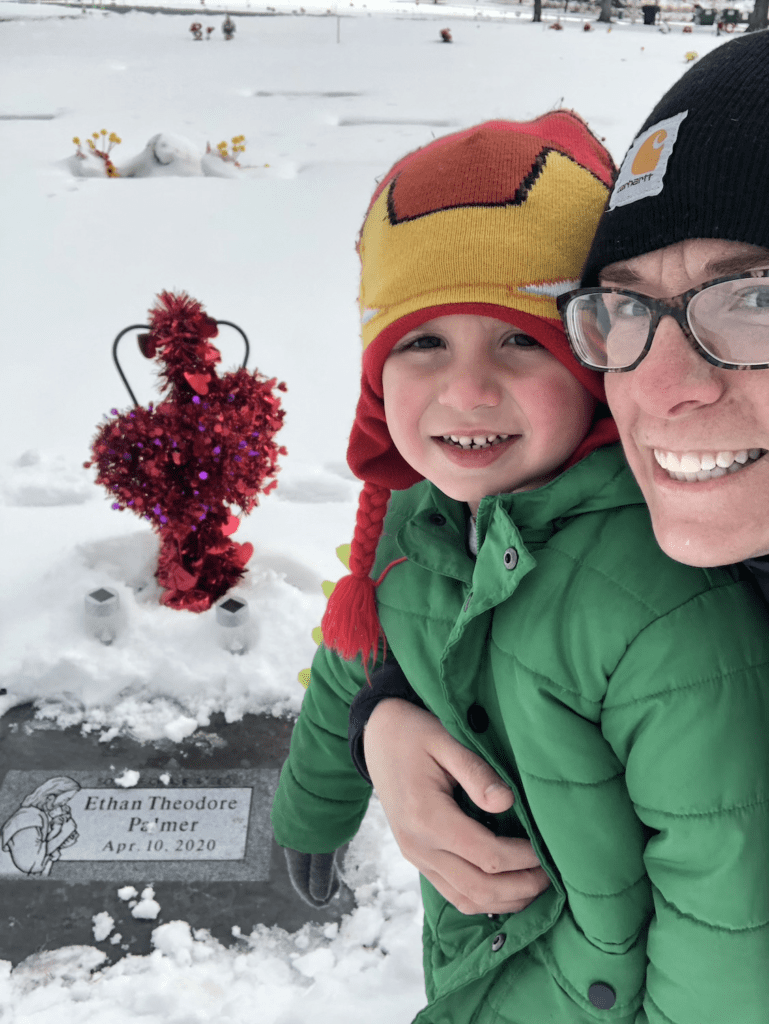 Valentines Day at the cemetery