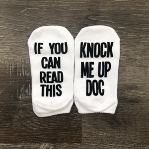 If you can read this knock me up doc socks